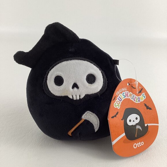Squishmallows Other - Squishmallows Otto 5" Plush Stuffed Mini Toy Halloween Grim Reaper 2023